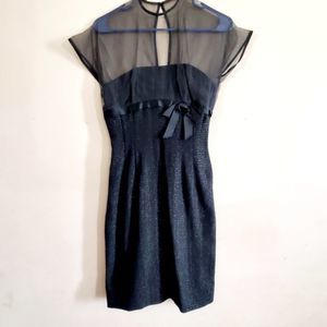 MR.MORT 1952 ILLUSION LITTLE BLACK COCKTAIL DRESS PINUP LBD